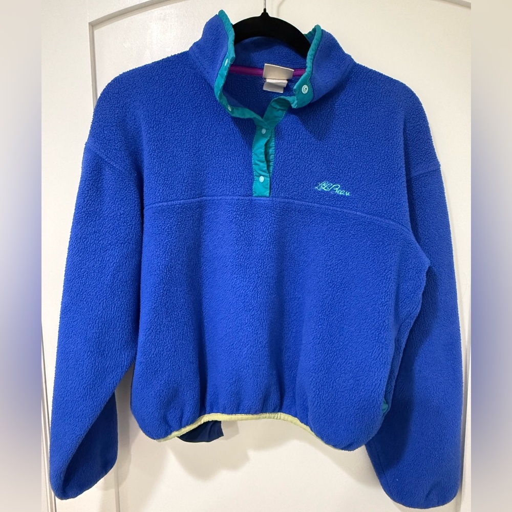 Vintage LL Bean Snap Fleece Youth